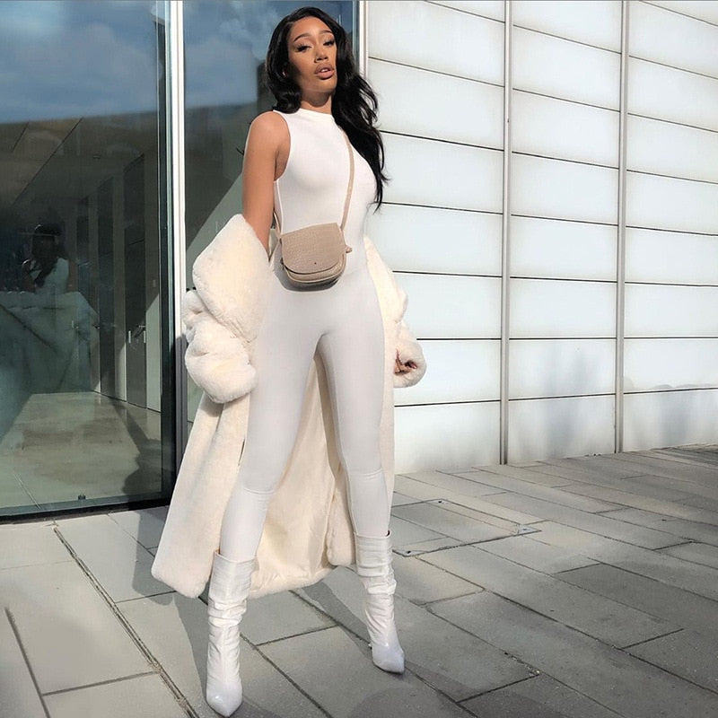 Women Sleeveless Gym Clothing Yoga Set Slim High Waist Sports Jumpsuit Sports Workout Active Wear Skinny Rompers-2